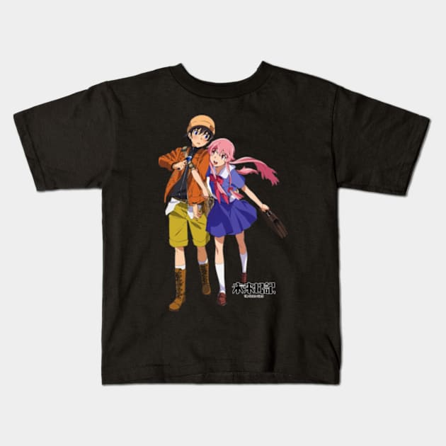 Yuki and Yuno Kids T-Shirt by katelin1